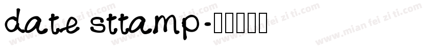 date sttamp字体转换